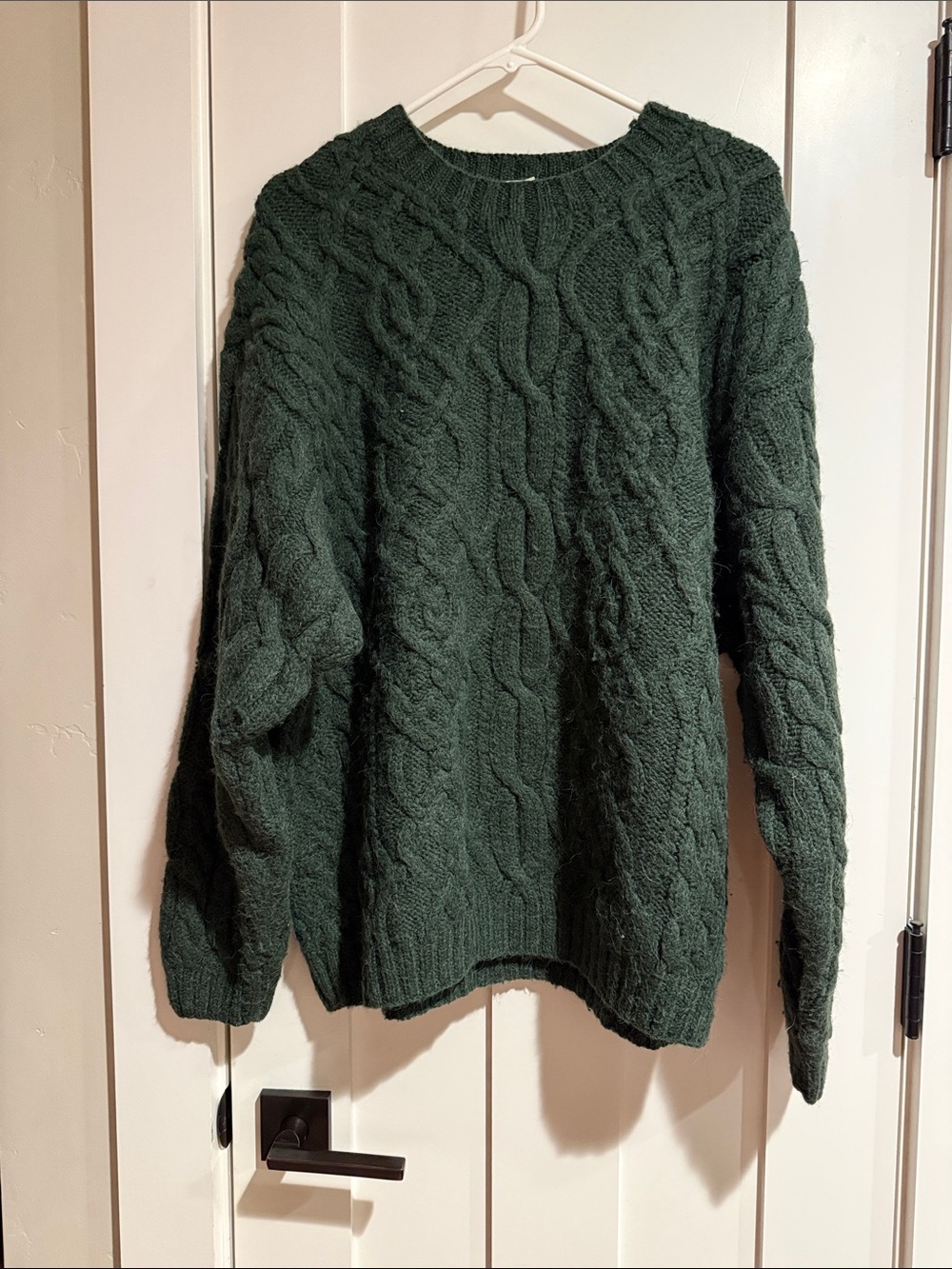 Vintage Banana Republic Dark Green Cable Knit Men’s Sweater
